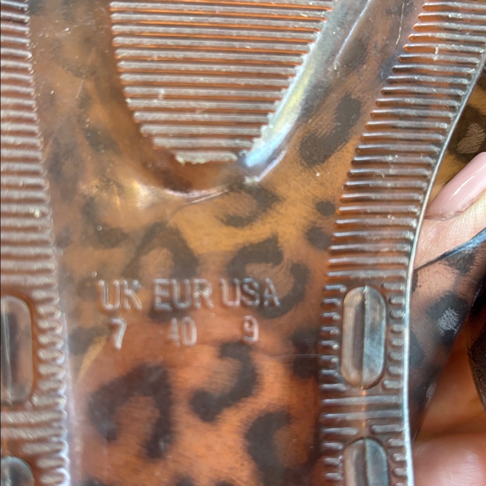 Leopard Print Women's Sandals - Picture 3 of 4